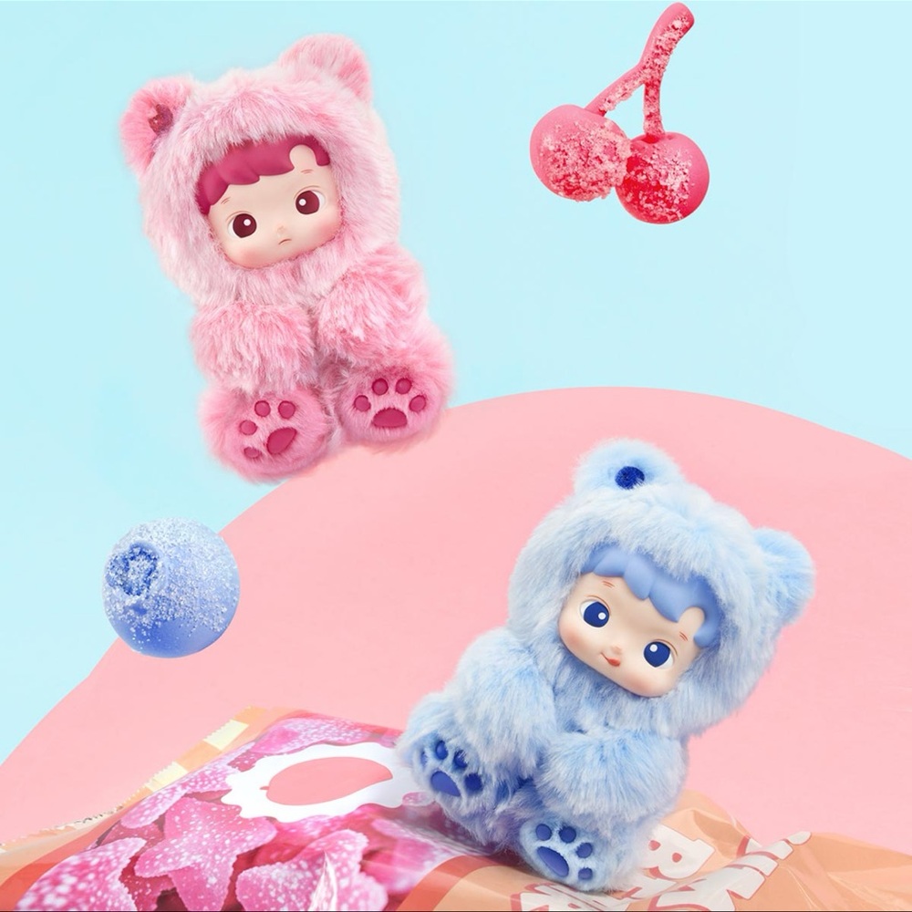 HACIPUPU Gummy Bear Series-Vinyl Plush Pendant Blind Box (Confirmed Blueberry 🫐)